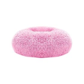 Soft Warm Puppy Cat Bed Dog Cozy Nest for S/M Dog (Color: Pink, size: O/S)